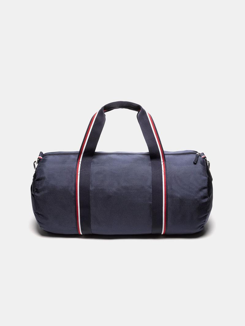 Férfi Tommy Hilfiger Signature Duffle Táska Sötétkék Piros | HU 1485EBC